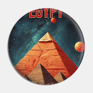 Pyramids of Giza Egypt Vintage Travel Tourism Pin