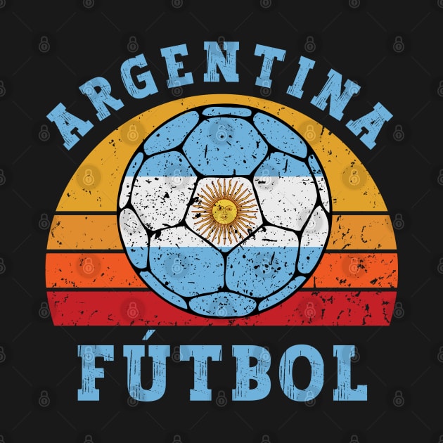 Argentina Football Retro by footballomatic