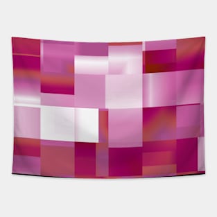 Lesbian Pride Abstract Overlapping Gradient Squares Tapestry