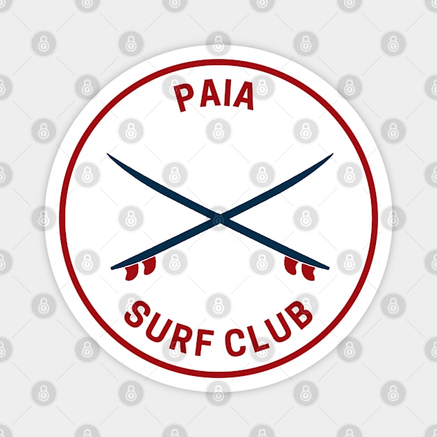 Vintage Paia Hawaii Surf Club Magnet by fearcity