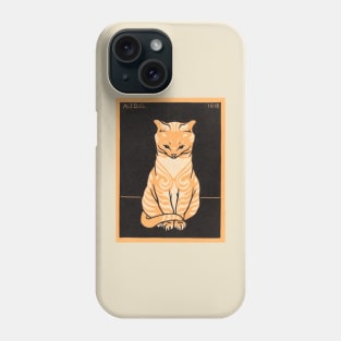 Sitting Cat 1918 Phone Case