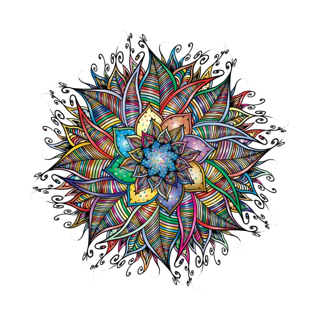 Multicolor artistic mandala by à la mode !