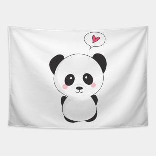 Panda Love Tapestry