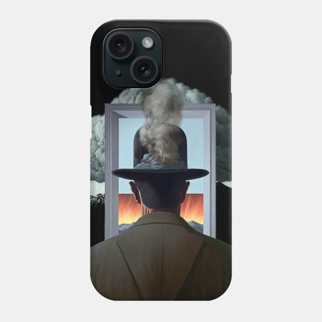 Smoke a Cigar No. 1: Nothing Bothers Me When I'm Smoking a Cigar on a Dark Background Phone Case by Puff Sumo