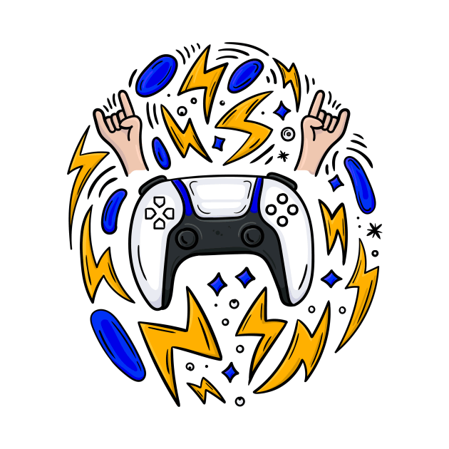 Play Station Doodle by teeszone_design