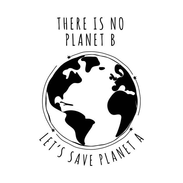 There is no planet B - Let's save planet A I climate change design by emmjott