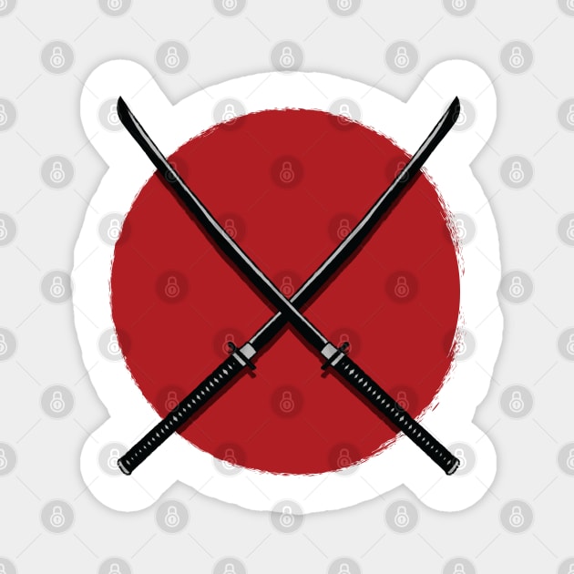 Japanese Samurai Katana Magnet by FillSwitch