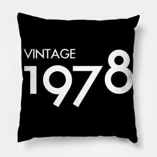 Vintage 1978 Gift 42nd Birthday Party Pillow