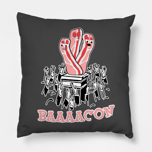 The Bacon Lovers Bacon Worshiping Bacon Lover Pillow by Souvenir T-Shirts