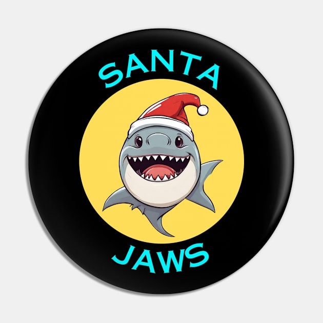 Santa Jaws | Santa Claus Pun Pin by Allthingspunny