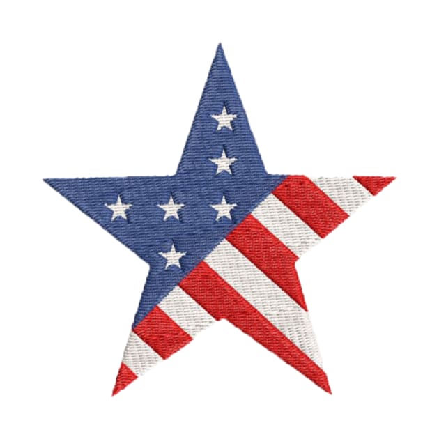 American Star Embroidery by anacarminda