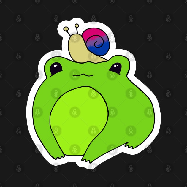 Bisexual Pride frog by Gumdrop