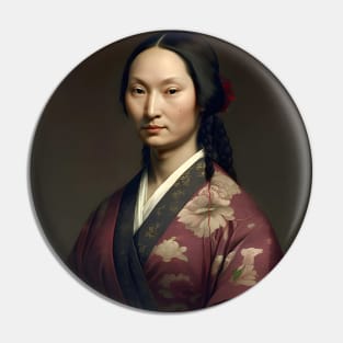 Chinese Mona Lisa Pin