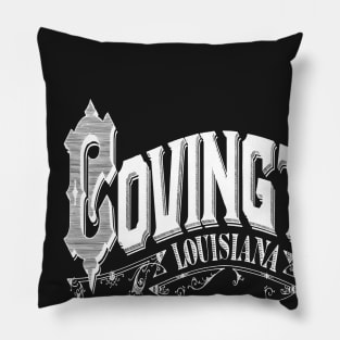 Vintage Covington, LA Pillow