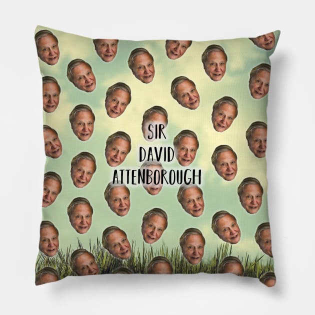 Sir David Attenborough 2019 Pillow by Therouxgear