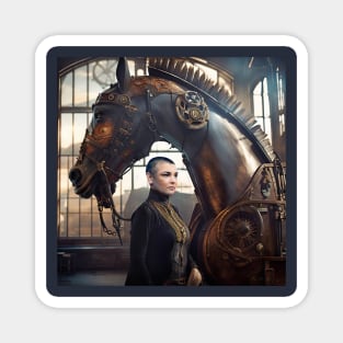 Sinead O'Connor Troy Steampunk Magnet