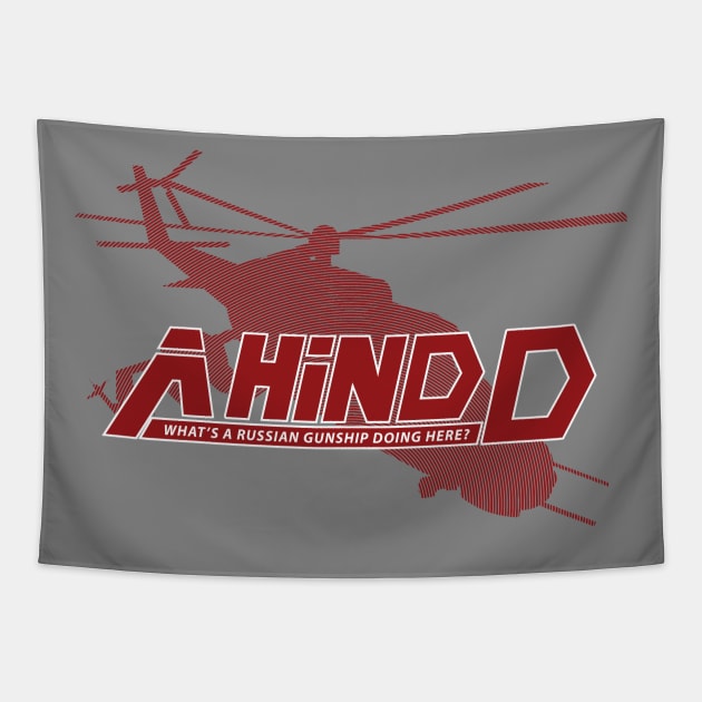 Metal Gear Solid A Hind D - Russian Gunship Tee Inspired by Kojima's MGS Tapestry by RevLevel