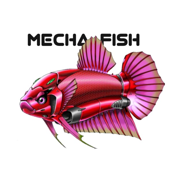 Mecha betta fish by Look's style