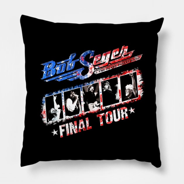 Limitied Edition Bob the legend rock and Roll american Seger Final Tour 2019 Pillow by bodisemok