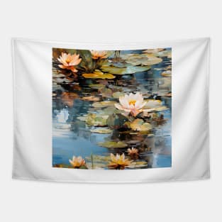 Monet Style Water Lilies 8 Tapestry