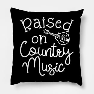 Raised On Country Music Mandolin Pillow