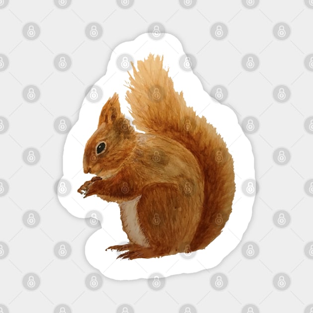 Squirrel Magnet by Juliejart