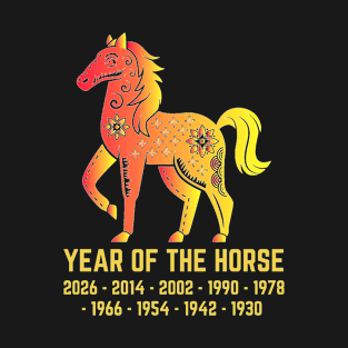 Year of The Horse Chinese Zodiac Sign T-Shirt