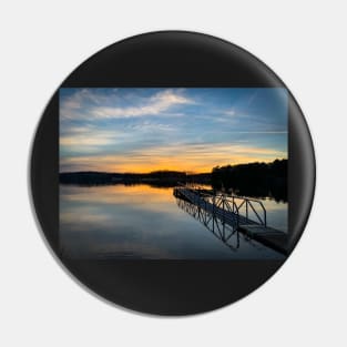 Sunset at Lake Lanier Boat Dock Pin