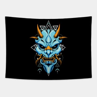 oni mask mecha Tapestry