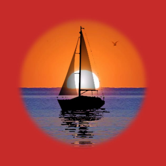 Sunset Sail by Manatee Max