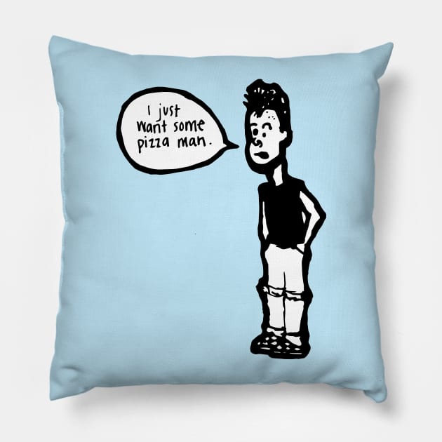 Pizza Punk Pillow by RADdoodads