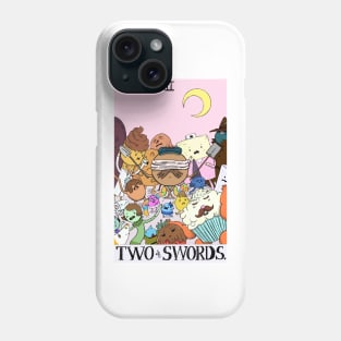 Candy Citizens as 2 of Swords tarot design Phone Case