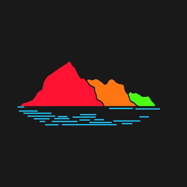 The Lake District colourful mountains with lake by ownedandloved