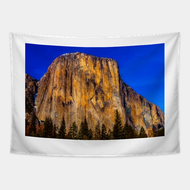 El Capitan Mountain Tapestry by photogarry