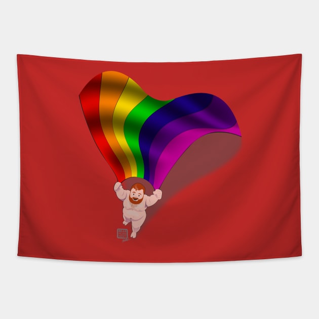 Pride Flag Tapestry by BEarMUSEMENT