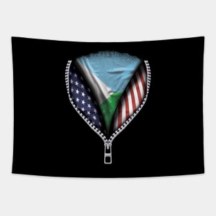 Djiboutian Flag  Djibouti Flag American Flag Zip Down - Gift for Djiboutian From Djibouti Tapestry