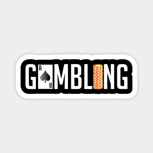 Awesome Gambling Casino Gamblers Card Games Chips Magnet