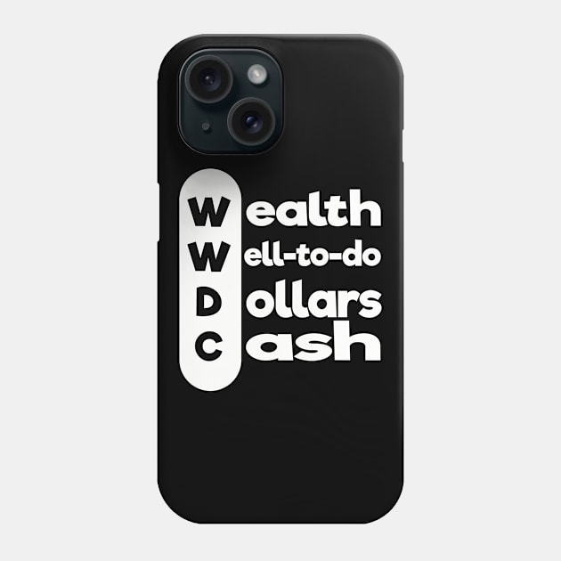 WWDC 2020 wealthy Dollars Phone Case by KMLdesign