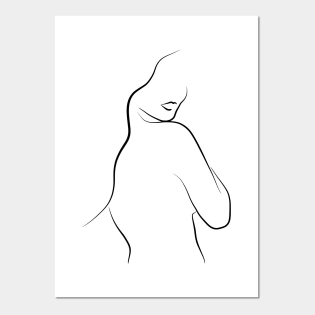 Leia S Lips Line Drawing Naked Woman Sketch Posters And Art Prints Teepublic Uk,Independence Day Drawing Ideas Hard