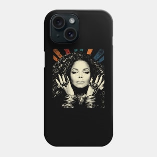 sketc vintage janet jacksn Phone Case