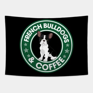 French Bulldogs And Coffee Tapestry