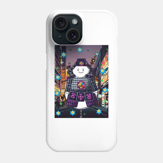 City Samurai Snow Phone Case by dskfstudio