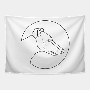 whippet dog Tapestry