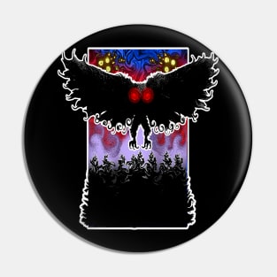 Mothman West Virginia Wing Humanoid Moth Retro Vintage Pin