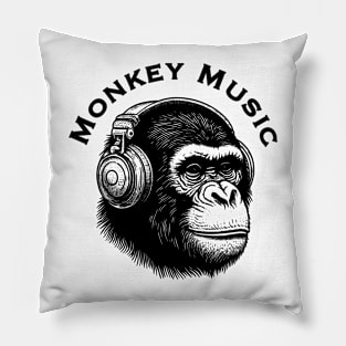 Monkey music Pillow