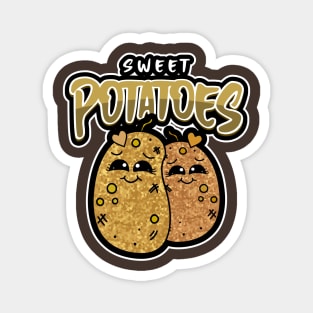 Potato Lover, Funny Sweet Potato Magnet