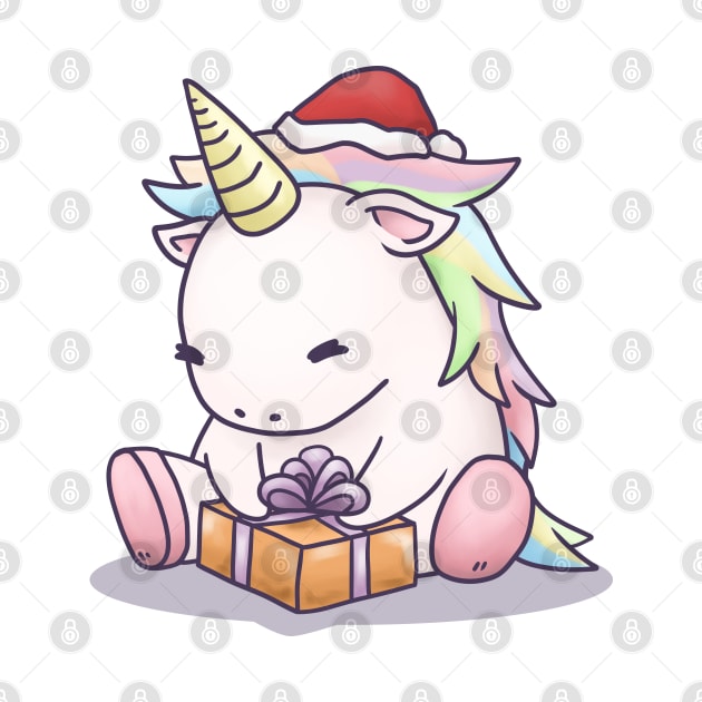 Magical Christmas Unicorn Rainbow by Takeda_Art