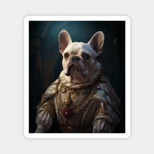 White French Bulldog - Medieval French Prince Magnet