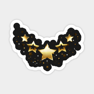 Design with Golden Stars Magnet