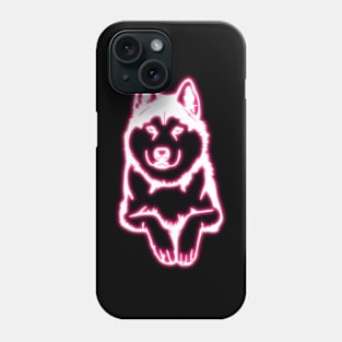 Neon Husky Phone Case